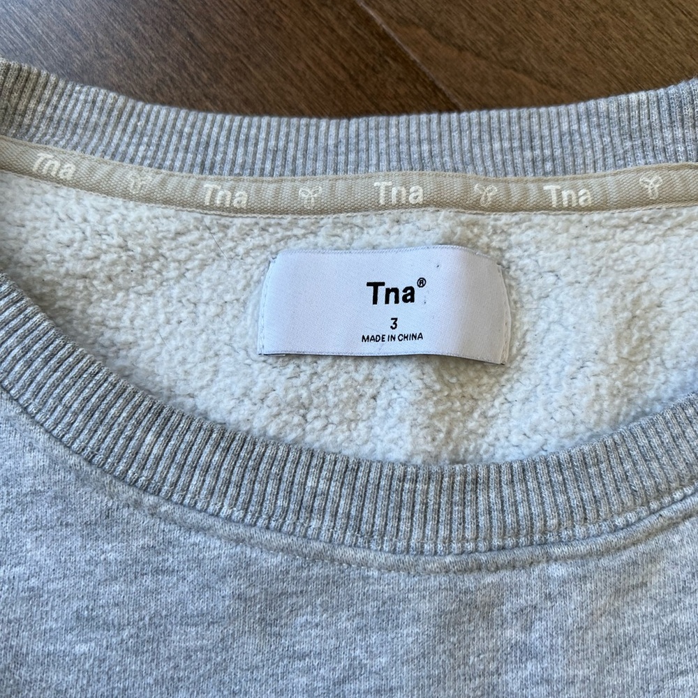 TNA Heather Gray Pullover Sweatshirt - Picture 2 of 3